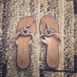 Giuseppe zanotti design flip flops